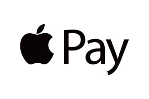 Simplicity defines the Apple Pay symbol, uniting the Apple logo with 'Pay' in an uncluttered and stylish font.