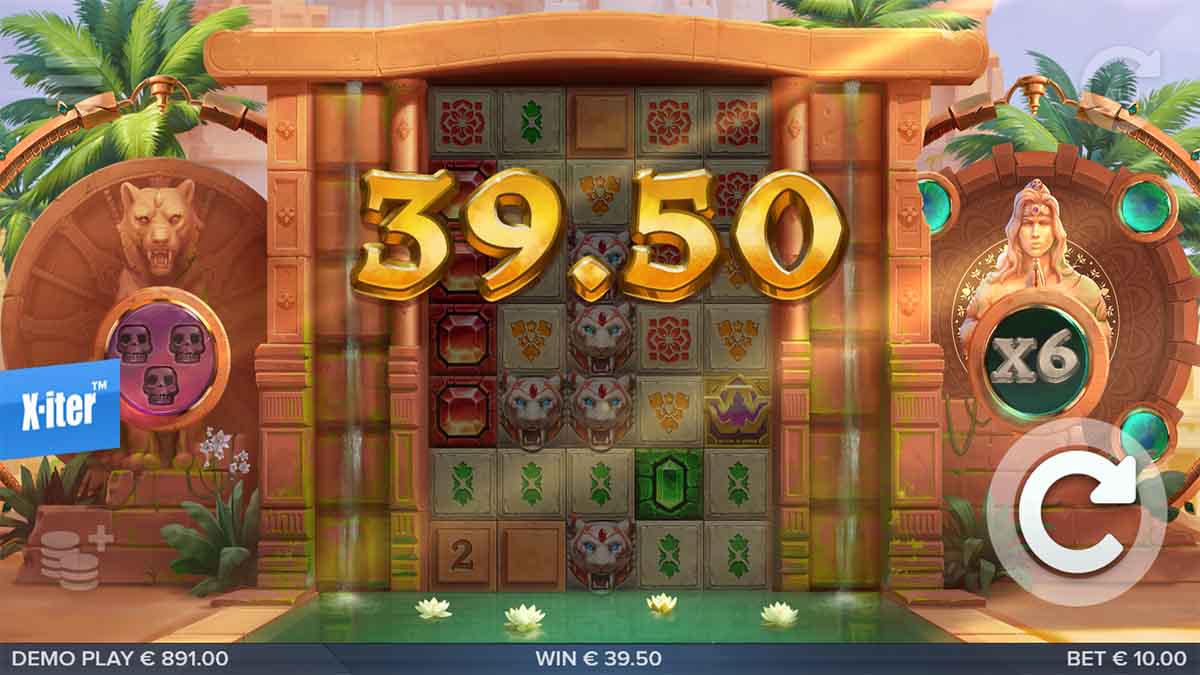 Initiating the Bonus Hunt requires a bet of 3x the base wager, tripling the odds of unlocking the bonus game.
