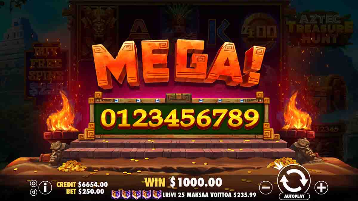 Aztec Treasure Hunt slot game by Pragmatic Play, Massive win