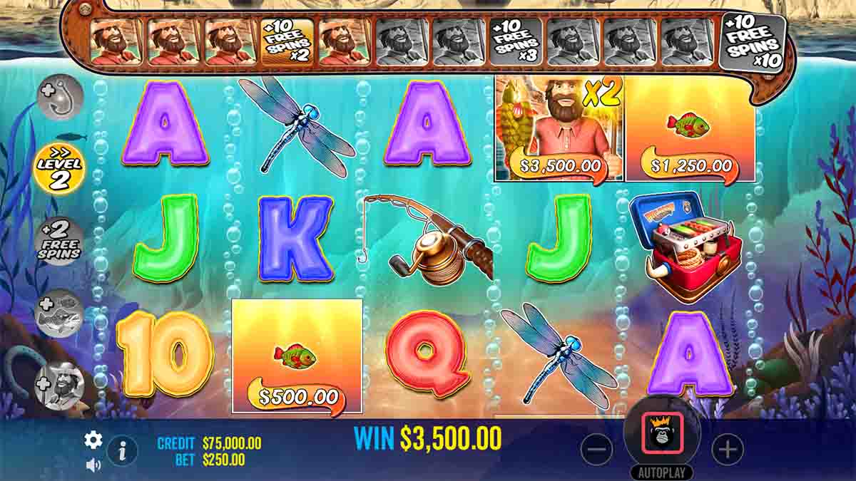 Reeling a Win of 3,500 using Free Spins in the Big Bass Splash slot by Pragmatic Play