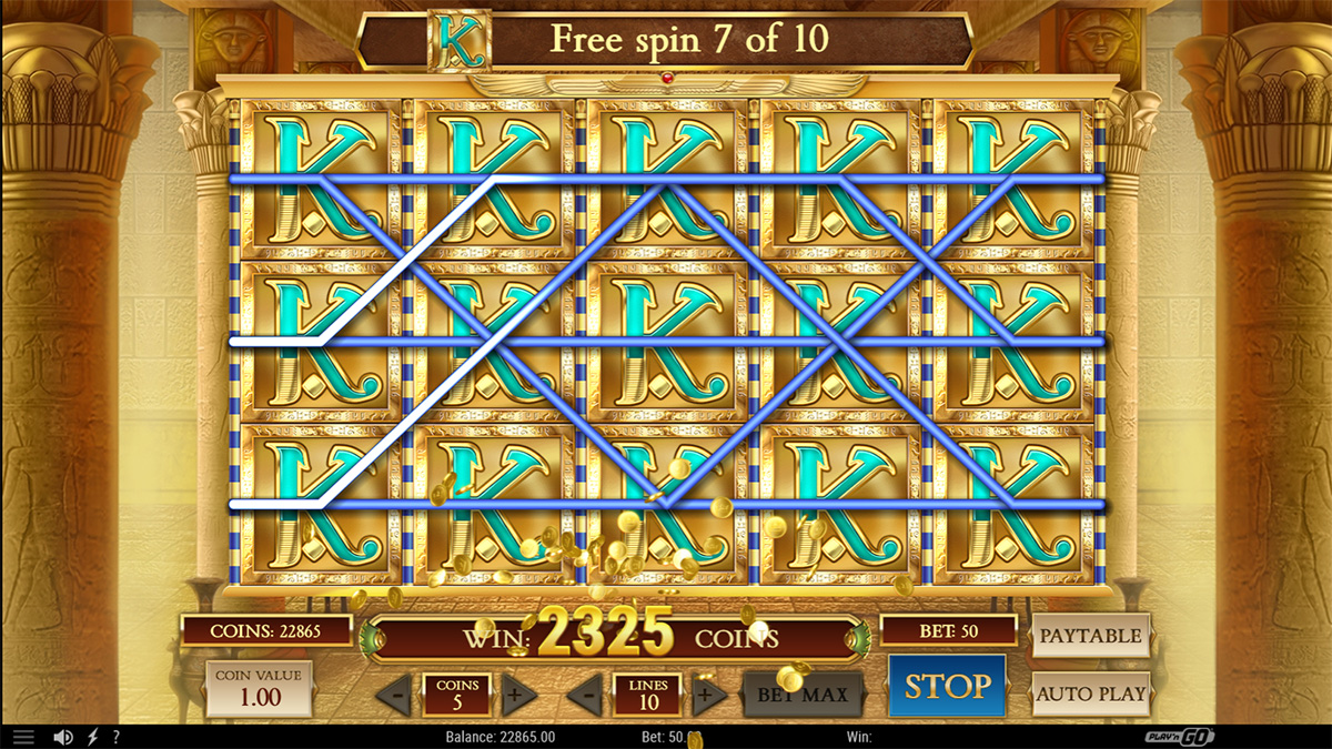 Book of Dead slot game by Netent, win 2325