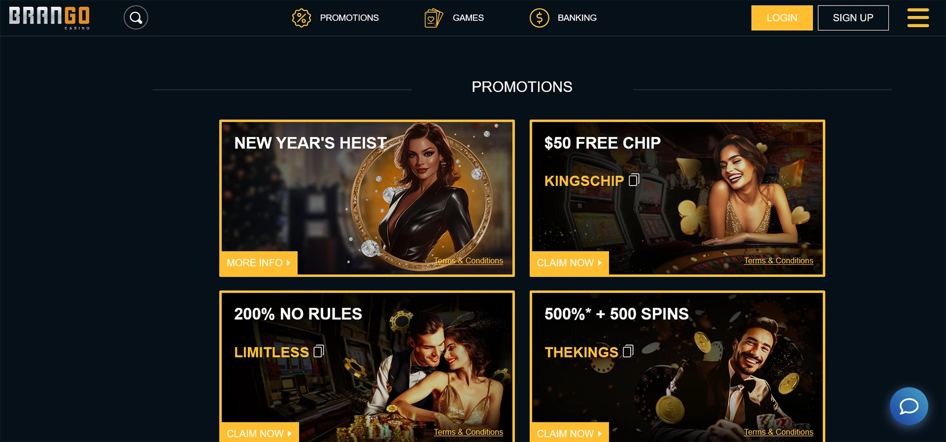 Brango casino promotions