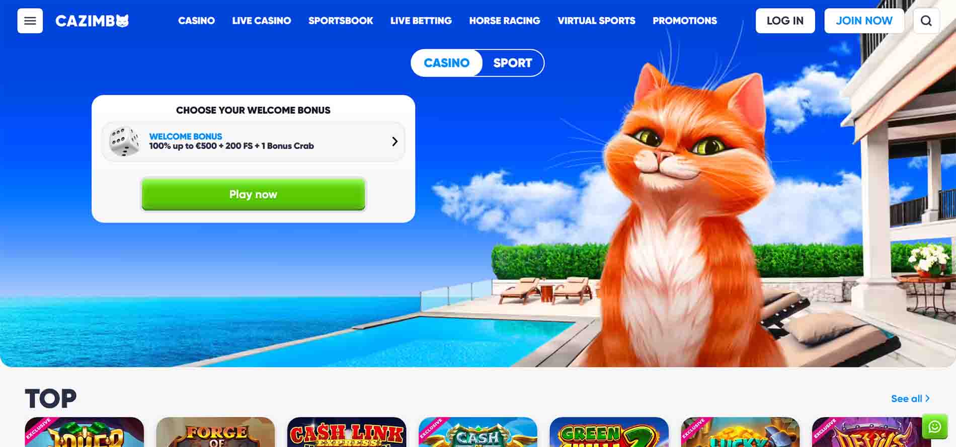Cazimbo casino online slots
