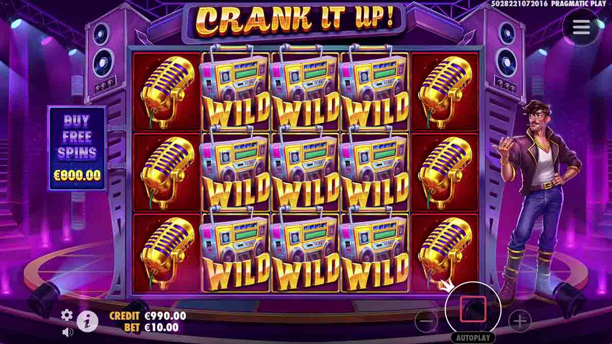 Enjoy a wild win in the Crank It Up slot adventure by Pragmatic Play