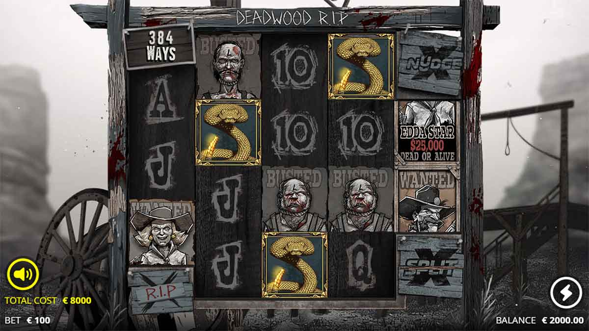 Nolimit City takes it up a notch with Deadwood RIP, a high-octane slot brimming with fierce features meant to test your audacity and expertise. This Western saga arms you with mechanics like xBets, xNudge Wilds, xSplit Wilds, Quick Draw, Shootout, and the unapologetic xRIP feature. Moreover, uncover Redemption Spins, Salvation Spins, and an array of Nolimit Bonus buys that promise front-row chaos.