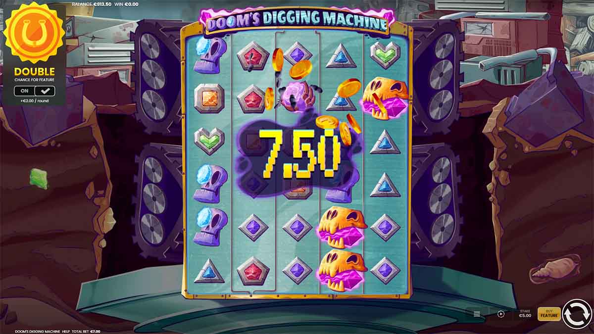 Captured win on Doom’s Digging Machine by Octoplay: 7.50 victory