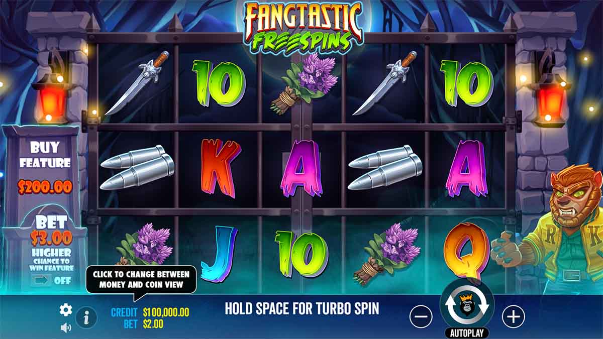 Fangtastic Freespins slot experience by Pragmatic Play, Base Game Perspective