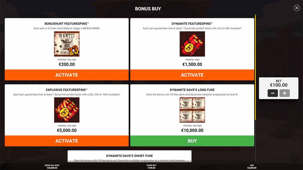 Old Gun slot game by Backseat Gaming, featuring a bonus purchase