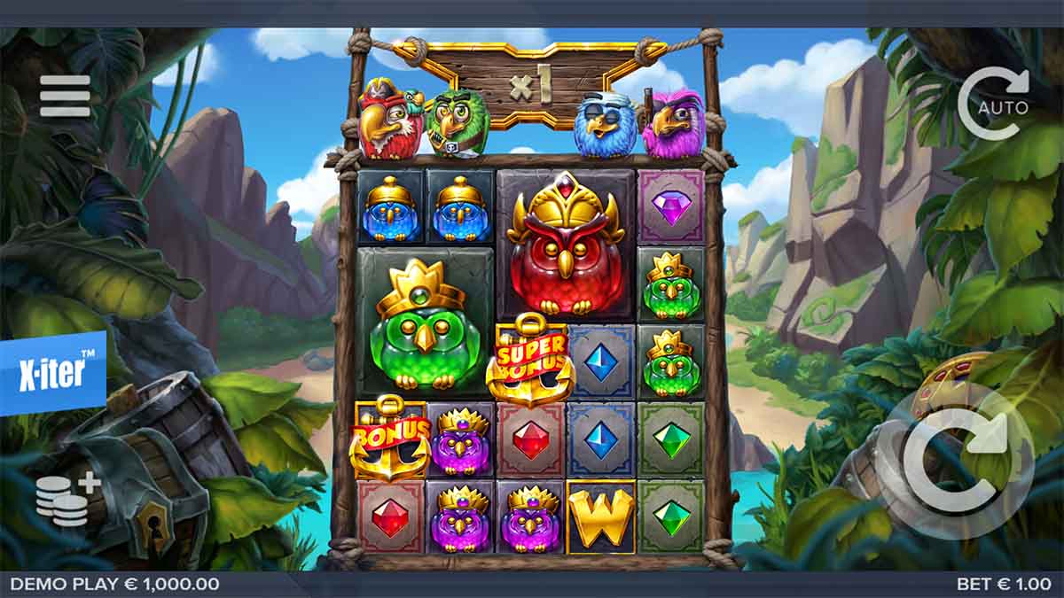 The Pirots X slot game by ELK Studios, View of the Base Game