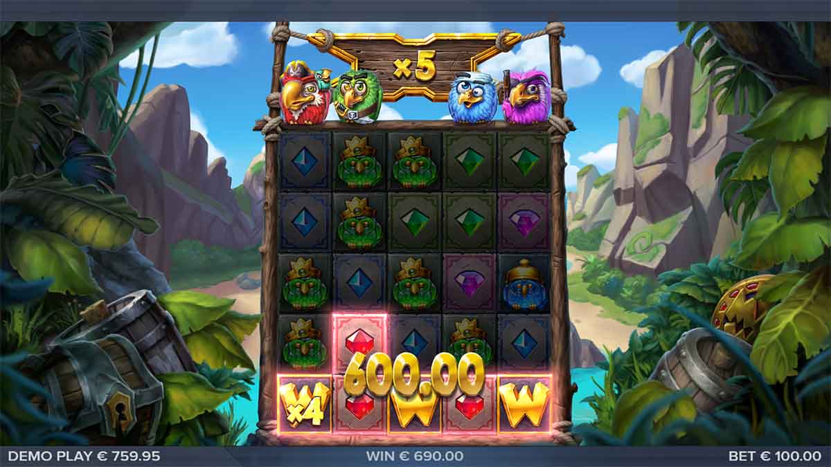 Pirots X slot game by ELK Studios, depicting a 600.00 win
