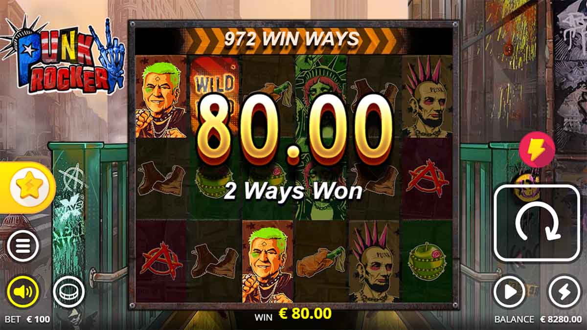 Unveiling a Win of 80.00 with Punk Rocker 2 by Nolimit City