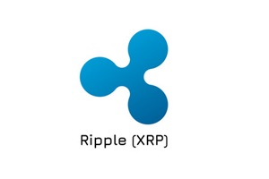 Ripple's logo consists of a uniquely stylized blue figure resembling three interconnected circles.
