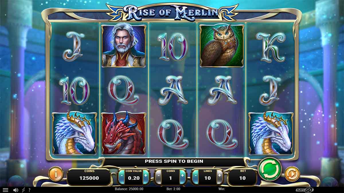 Witness a remarkable win of 800.00 in the stunning Rise of Merlin slot, brought to you by Play'n GO