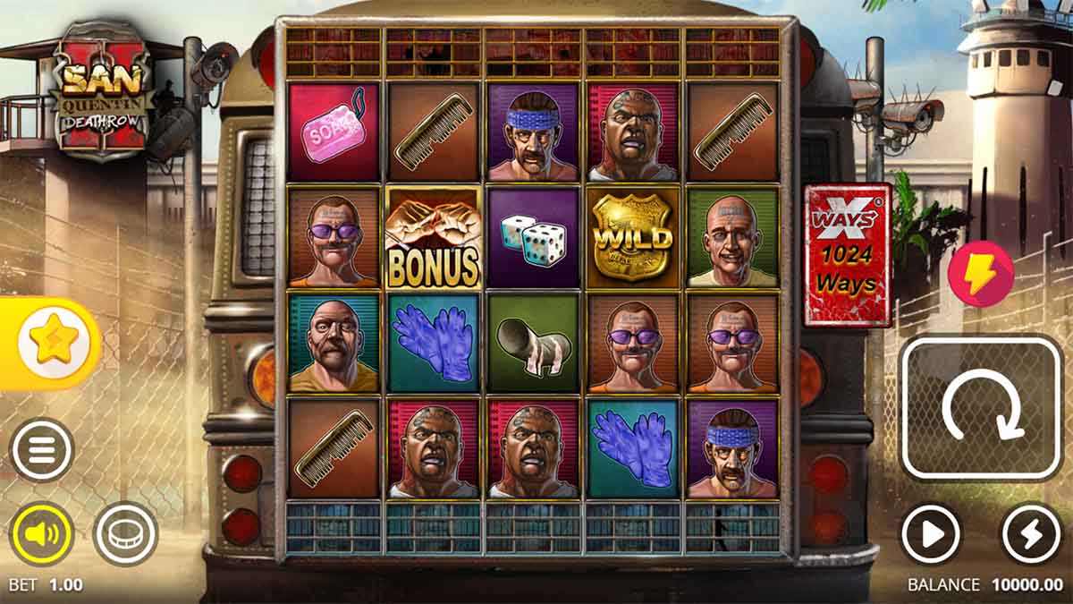 San Quentin 2: Death Row by Nolimit City, showcasing the Base Game