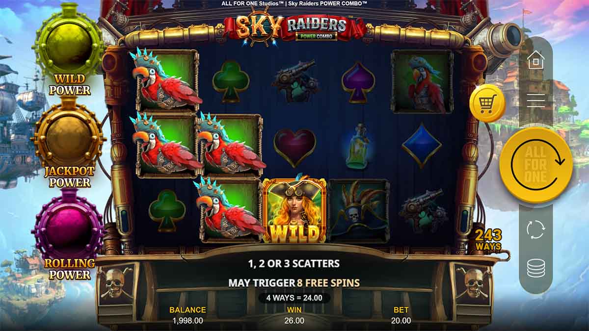 sky-raiders-power-combo-slot-game-by-all-for-one-studios-showcasing-an-enormous-win-of-2,144