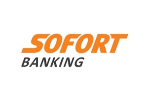 In bold orange, the Sofort Banking logo places 'Sofort' above 'Banking' in black text.