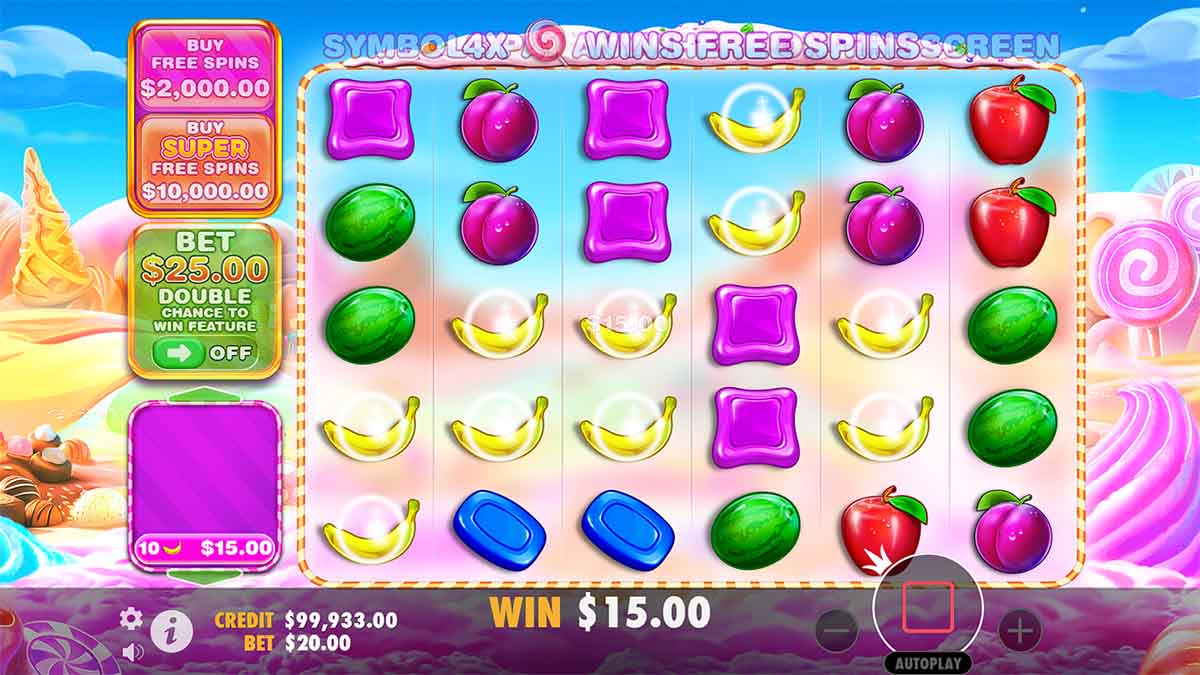 Capture the thrill of a splendid 375.00 win from free spins in the Sweet Bonanza 1000 slot by Pragmatic Play